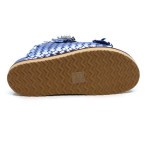 INUOVO slipper blauw tressé 395010